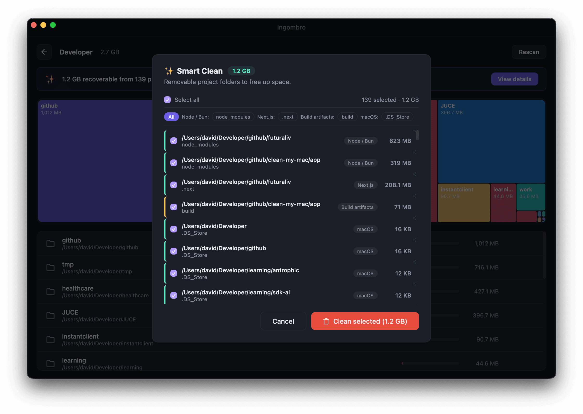 Smart Clean All Items